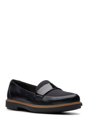 Incaltaminte femei clarks raisie arlie tailored loafer - wide width available black comb