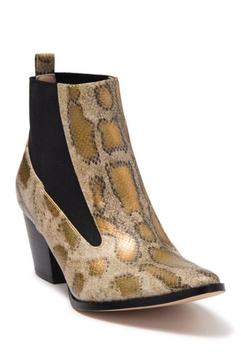 Incaltaminte femei coconuts by matisse hft kyoto snake print bootie natural synthetic