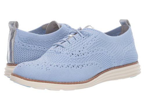 Incaltaminte femei cole haan original grand stitchlite wing oxford chambray knit