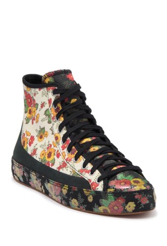 Incaltaminte femei converse sasha hi floral printed sneaker women blackegretbut