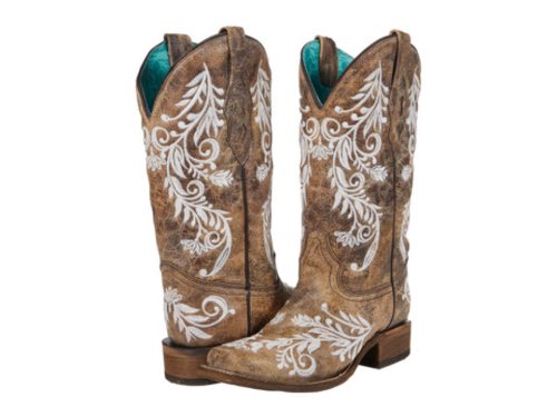 Incaltaminte femei corral boots a4063 brownwhite
