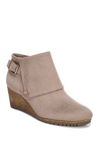 Dr. Scholl\'s Incaltaminte femei dr scholl\'s create buckled wedge bootie taupe grey