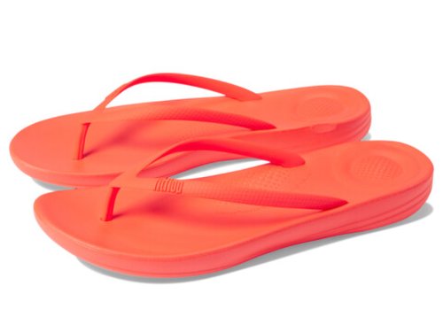 Incaltaminte femei fitflop iqushion ergonomic flip-flop neon orange