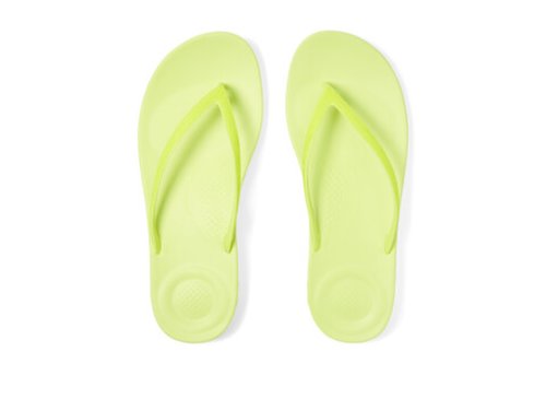 Incaltaminte femei fitflop iqushion sparkle electric yellow