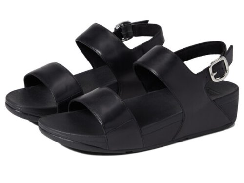 Incaltaminte femei fitflop lulu leather back-strap sandals all black