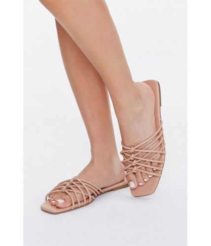 Incaltaminte femei forever21 faux leather caged sandals nude