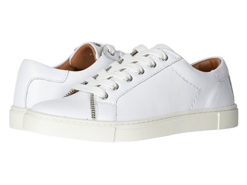 Incaltaminte femei frye and co sindy moto low white smooth polished leather