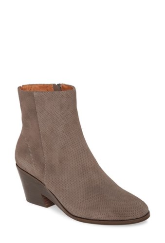 Incaltaminte femei gentle souls by kenneth cole neptune perforated leather block heel boot concrete