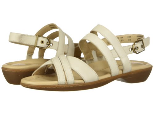 Incaltaminte femei hush puppies dachshund strappy ivory leather