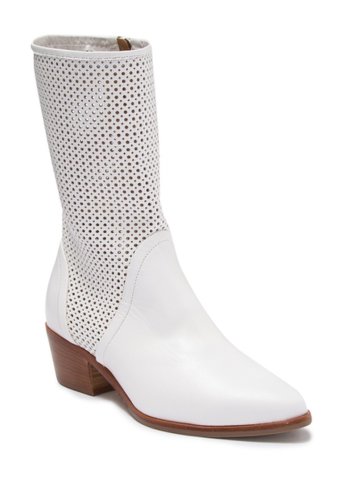 Incaltaminte femei italeau ala perforated waterproof suede mid boot bianco