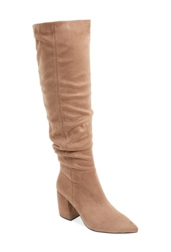 Incaltaminte femei Jeffrey Campbell final suede slouch over the knee boot taupe sued