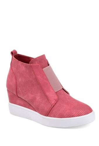 Incaltaminte femei journee collection clara wedge sneaker pink