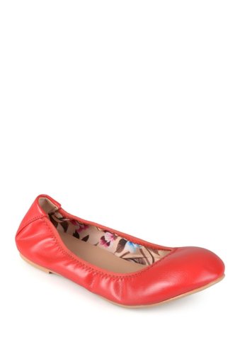 Incaltaminte femei Journee Collection lindy round toe flat red