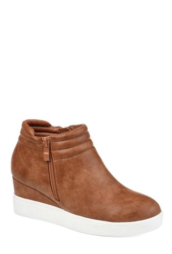 Incaltaminte femei journee collection remmy ribbed ankle bootie brown