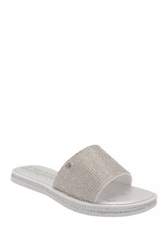 Incaltaminte femei juicy couture yippy slide sandal silver beads