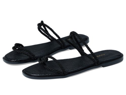 Incaltaminte femei kaanas alicia corded loop sandal black