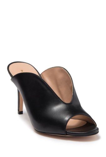 Incaltaminte femei kg by kurt geiger broadwick leather open mule heel sandal black