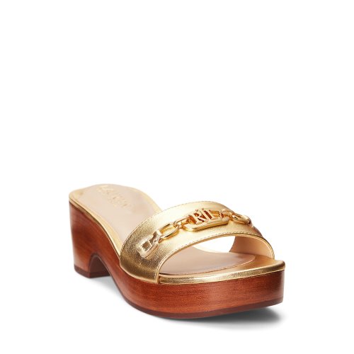 Incaltaminte femei lauren ralph lauren roxanne sandal modern gold