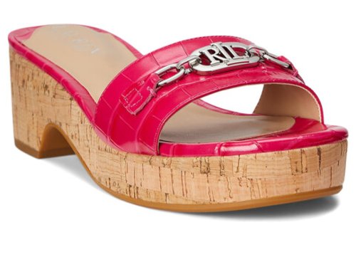 Incaltaminte femei lauren ralph lauren roxanne sandal sport pink