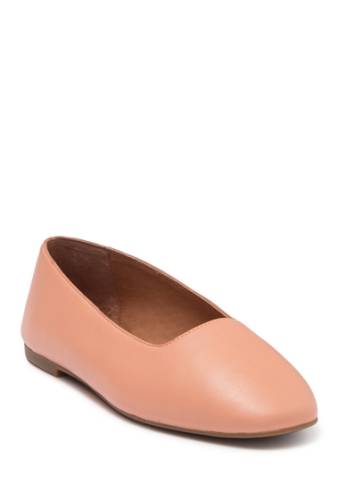 Incaltaminte femei madewell cory leather flat antique coral