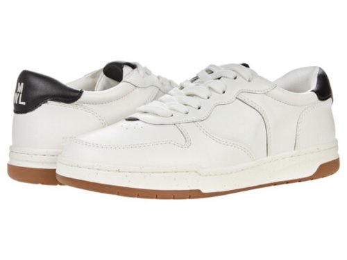 Incaltaminte femei madewell court sneakers in white and black leather almist black multiwhite