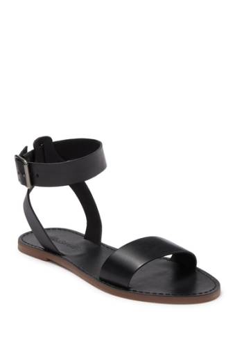 Incaltaminte femei madewell the boardwalk leather ankle strap sandal true black