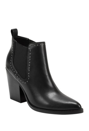 Incaltaminte femei marc fisher block heel chelsea bootie black leather- blmle