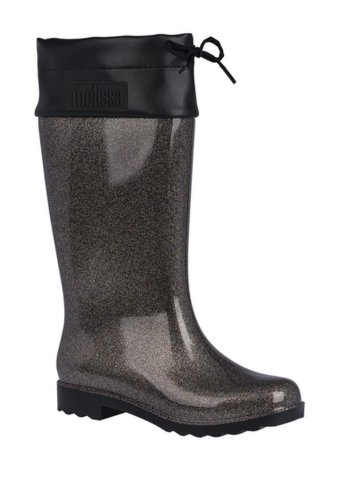 Incaltaminte femei melissa footwear rain boot blkglitter