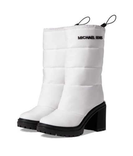 Incaltaminte femei Michael Michael Kors holt quilted boot optic white