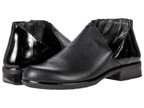 Incaltaminte femei naot bayamo soft black leatherblack croc leather