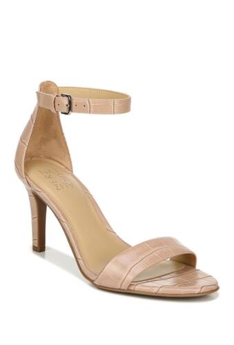 Incaltaminte femei naturalizer leah croc embossed ankle strap sandal - wide width available nude croco