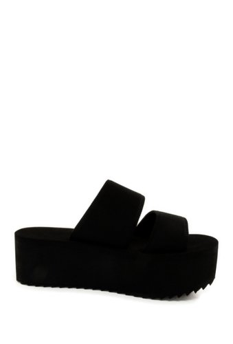 Incaltaminte femei nest footwear dual strap platform sandal black