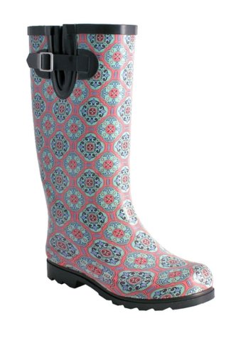Incaltaminte femei nomad footwear puddles waterproof rain boot pinkmint tile