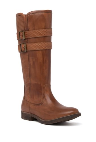 Incaltaminte femei roan date leather knee-high boot tan napa