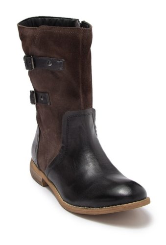 Incaltaminte femei roan suze leather buckle strap boot grey burnished
