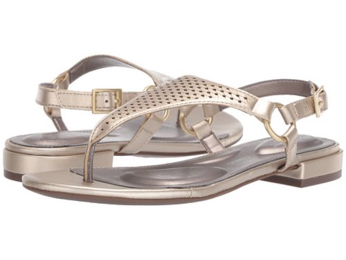 Incaltaminte femei rockport total motion zosia thong gold