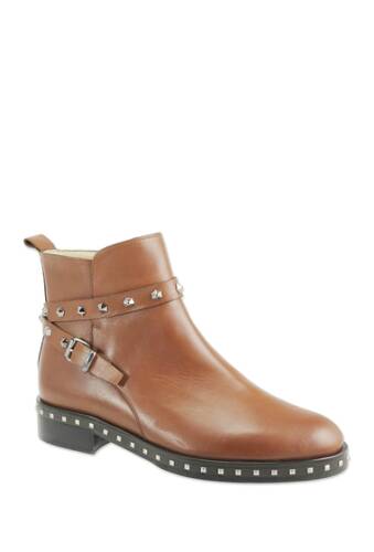 Incaltaminte femei ron white brailynn studded leather ankle boot cognac