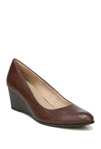 Incaltaminte femei soul naturalizer glimmer wedge pump - wide width available brown smoothcroc