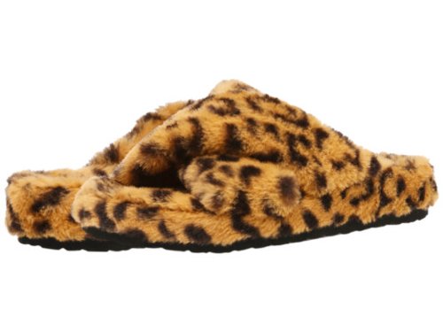 Incaltaminte femei steve madden fuzed slipper leopard
