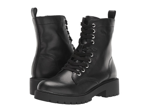 Incaltaminte femei steve madden guided combat boot black leather