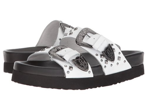 Incaltaminte femei the kooples leather sandal with studs white
