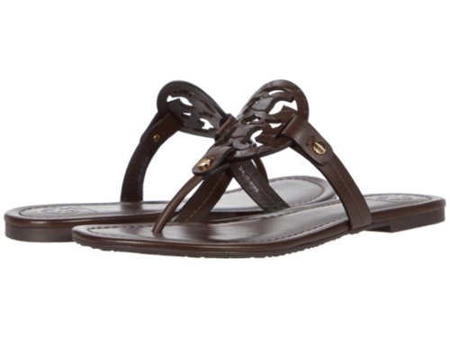 Incaltaminte femei tory burch miller flip-flop sandal chocolate
