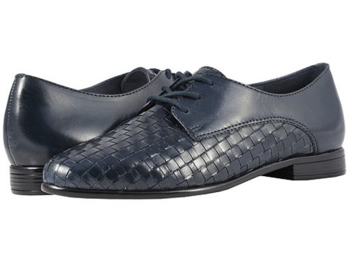 Incaltaminte femei trotters lizzie navy wovensmooth leather