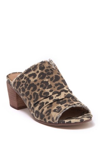Incaltaminte femei very g bianca heeled slide sandal leopard