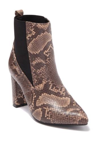 Incaltaminte femei vintage havana ellen snakeskin embossed ankle bootie taupe snake