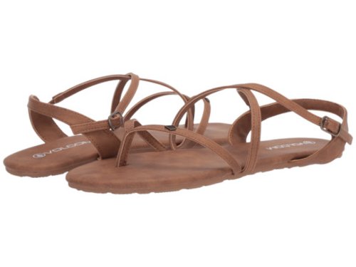 Incaltaminte femei volcom strapped in sandal vintage brown