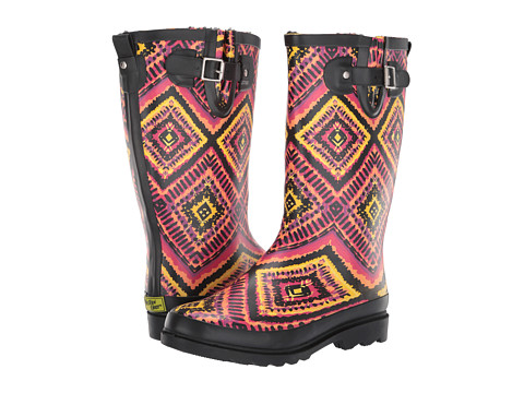 Incaltaminte femei western chief kaleidoscopica rain boot black