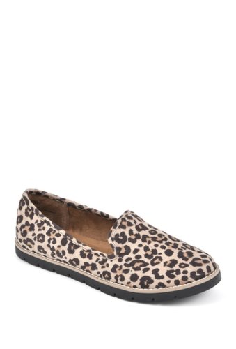 Incaltaminte femei white mountain footwear denny slip-on loafer naturalleopardsued
