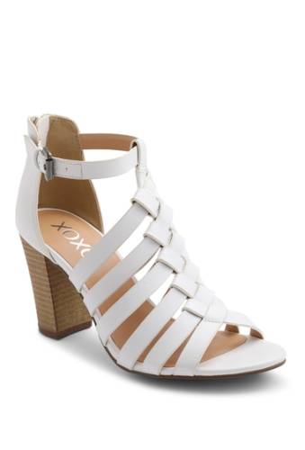 Incaltaminte femei xoxo baxter strappy block heel sandal white