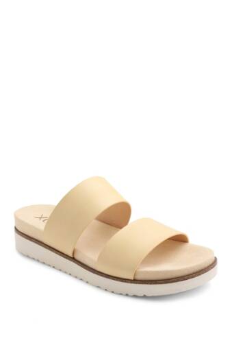 Incaltaminte femei xoxo dylan open toe slip-on flatform sandal yellow